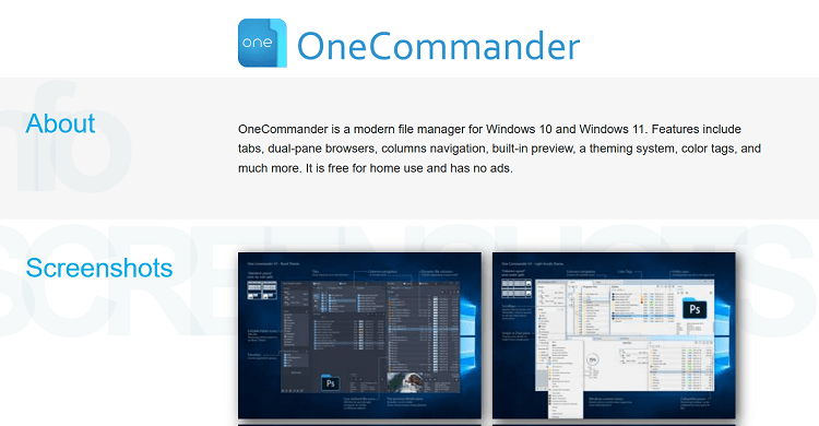 OneCommander多标签文件资源管理器工具软件推荐