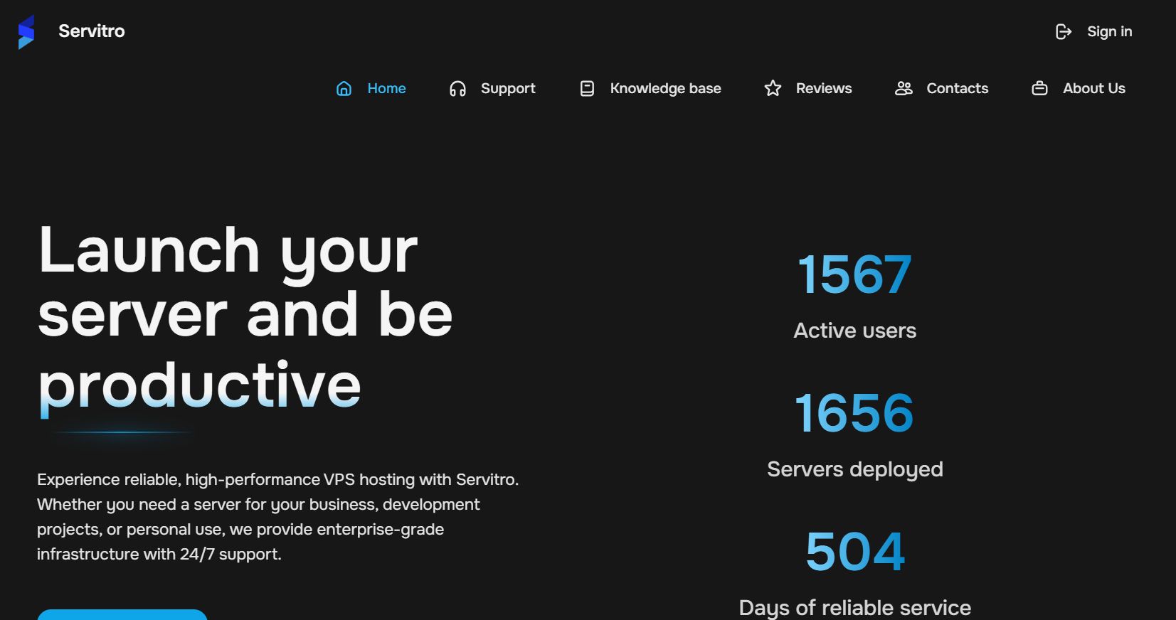 Servitro德国VPS年付$20:AMD EPYC单核/4G内存/25G NVMe/1T流量